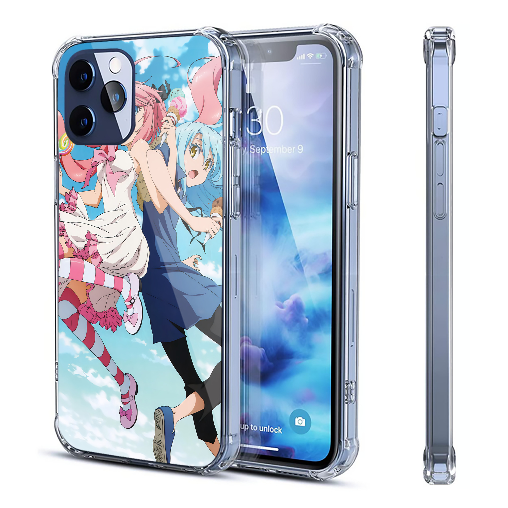 （画像用） 転スラ Regarding Reincarnated to Slime 【iPhone 12シリーズ対応】透明スマホケース（クリアソフトケース）